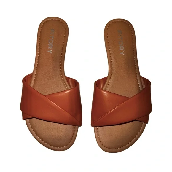 Cognac Leather Sandals - Picture 8 of 14